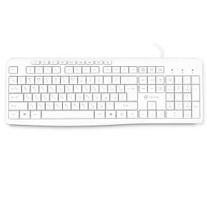Клавиатура Oklick 305M белый USB Multimedia 1875227