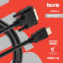 кабель соединительный hdmi-dvi 1,8м buro bhp ret hdmi_dvi18 позолоч.конт. черный 