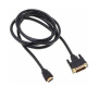кабель соединительный hdmi-dvi 1,8м buro bhp ret hdmi_dvi18 позолоч.конт. черный 