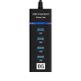 4 портовый хаб exegate dub-331t usb3.0  черный ex299788rus
