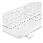 клавиатура беспроводная оклик k225w белый usb  multimedia (1875235)