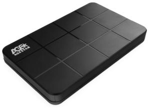 Мобил рек внешний HDD SATA 2,5" USB 3.0 AgeStar 3UB2P1 черный
