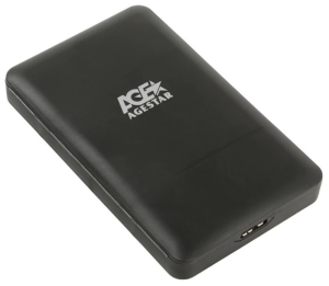 Мобил рек внешний HDD SATA 2,5" USB 3.0 AgeStar 3UBCP3 черный