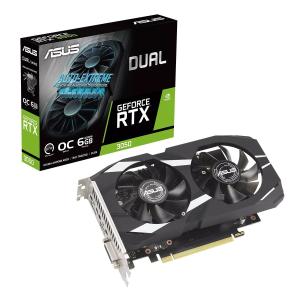 Видеокарта Asus RTX3050 DUAL OC DUAL-RTX3050-O6G 6GB GDDR6 96bit DVI DP HDMI 2FAN 