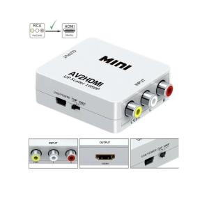 Переходник RCA на HDMI (конвертер 3RCA мама -HDMI мама) AV2HDMI