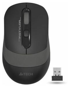 Беспроводная мышка A4-Tech Fstyler FG10S черный/серый оптическая (2000dpi) silent беспроводная USB 