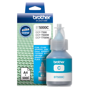 Чернила Brother BT5000C, голубой для DCP-T300/DCP-T500W/DCP-T700W (5000стр) ориг
