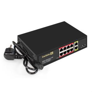 Коммутатор неуправляемый ExeGate EDGS-1082D.8PoE-120W (10-портовый: 8 портов UTP 10/100 Base-Tx с по