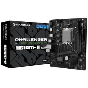 Материнская плата Maxsun MS-Challenger H610M-H V1 WIFI H610, LGA1700, 2*DDR4, 1*PCIEx16, 1*PCIEx1, 1