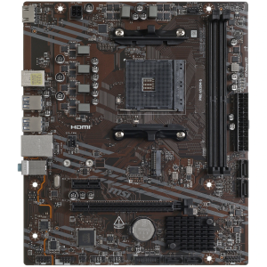 Материнская плата MSI PRO A520M-S A520M, AM4, 2*DDR4, 1*PCIEx16, 1*PCIEx1, 1*M.2, 2*TypeC, 2*USB3.2G