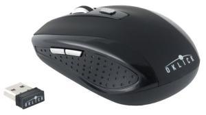 Беспроводная мышка Oklick 455MW black optical (1600dpi) cordless USB (5but)
