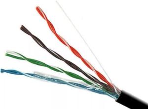 Кабель INTERLAN24 U/UTP 5E 4P CCA PE IN24-U/UTP04-5e CCA PE 24AWG 305 метров внешний омедненный