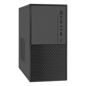 Корпус Minitower ExeGate BAA-308M-AAA400 (mATX, БП AAA400 с вент. 8см, 2*USB, HD Audio, черный)