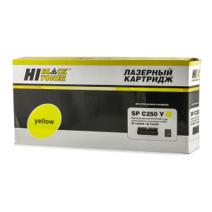 Картридж SPC250Y Hi-Black HB-SPC250Y для Ricoh Aficio SP C250DN C250SF C260 C261SF Y 1600 стр