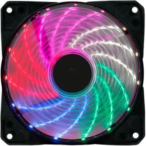 Кулер Оклик OG-CF120RGB2-BK RGB 120х120x25 черный 3-pin 4-pin (Molex) Ret