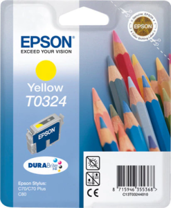 Картридж Epson T032440 для C70 C80 yellow 