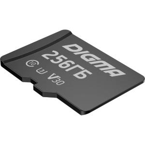 Карта памяти MicroSD 256Гб Digma DGFCA256A03 CARD10 V10 + adapter 