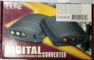 Конвертер ADV2000 с аналогового сигнала  3RCA на цифровой Toslink-стерео, RCA&S-video