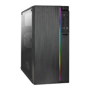 Корпус Minitower ExeGate mEVO-9301-NPX600 (mATX, БП 600NPX с вент. 12см, с окном, 2*USB+1*USB3.0, HD