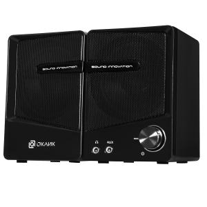 Колонки Oklick OK-126 2.0 черный 6Вт