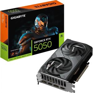 Видеокарта GIGABYTE GeForce RTX 5050 WINDFORCE OC GV-N5050WF2OC-8GD PCIe 5.0 8 ГБ GDDR6, 128 бит
