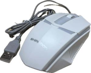 Мышка SHIPADOO USB белая ОЕМ