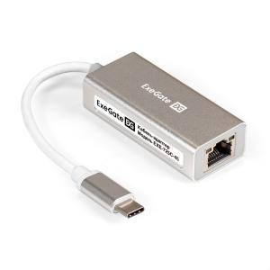 Кабель-адаптер ExeGate EXE-725C-45 (USB3.0 Type C --> 1xRJ45 UTP 100Mbps/1000Mbps/2.5Gbps, Realtek C