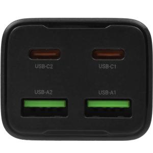 Зарядное устройство Hoco N56 Fundador 30W 3A (PD) 2xUSB+2хUSB type-C универсальное черный