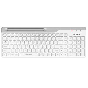 Клавиатура беспроводная A4Tech Fstyler FBK25 белый/серый USB BT/Radio slim Multimedia