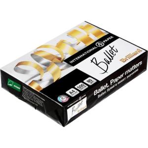 Бумага A4/80гр/500л Ballet Brilliant белизна 168% CIE класс A+