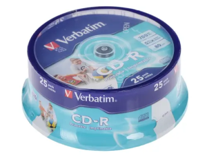 Диск CD-R 700Mb 52x 25 шт. Verbatim DataLife+ cake box (43352)