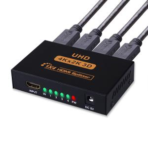Разветвитель HDMI 1=4 Активный сплиттер, поддержка 2К и 4K сигнала