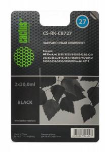 Заправочный набор Cactus CCS-RK-C8727 черный 60мл для HP DeskJet 3320/3325/3420/3425/3520/3535; Offi