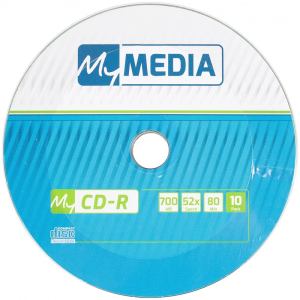 Диск CD-R 700Mb MyMedia  52x Pack wrap упаковка 10шт (69204)