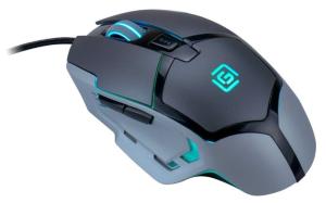 Мышка Oklick 915G HELLWISH V2 черный/серый оптическая (4800dpi) USB (6but) 1003993