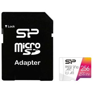 Карта памяти MicroSD 256Гб Silicon Power SP256GBSTXBV1V20SP 256Gb Elite + adapter