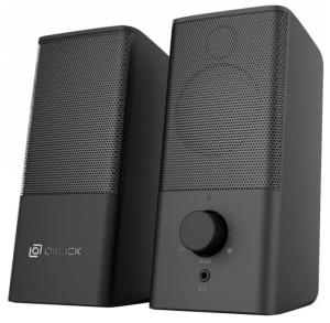 Колонки Оклик OK-128 2.0 черный 6Вт