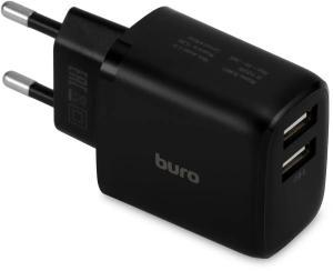 Зарядное устройство Buro BUWH1 15.5W 3.1A 2xUSB универсальное черный (BUWH15S200BK)