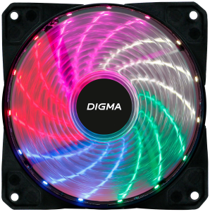 Вентилятор Digma DFAN-FRGB2 120x120x25 3-pin 4-pin (Molex)23dB 115gr LED Ret