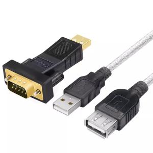 Кабель USB to COM (USB-RS232)  Папа-папа+ кабель 0.7м