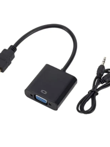 Переходник HDMI на VGA (конвертер HDMI мама-VGA мама+Audio) HDMI to VGA+R/L