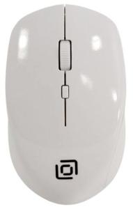 Беспроводная мышка Oklick 565MW glossy белый оптическая (1600dpi) беспроводная USB (3but)