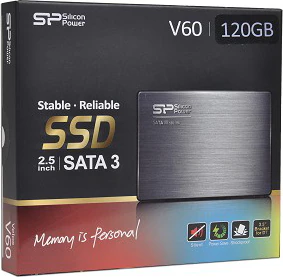 Накопитель SSD 120Гб Silicon Power SP120GBSS3V60S25 V60 MLC  