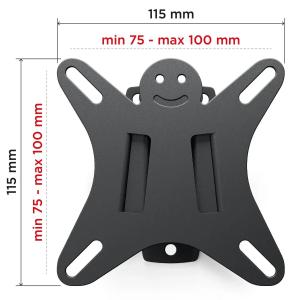 Кронштейн Holder LCDS-5002 металлик 10"-26" макс.25кг настенный наклон 