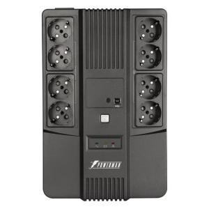 ИБП Powerman BRICK 850 PLUS Shuko line-interactive 480W/850VA 8 евророзеток (4 от аккумулятора)
