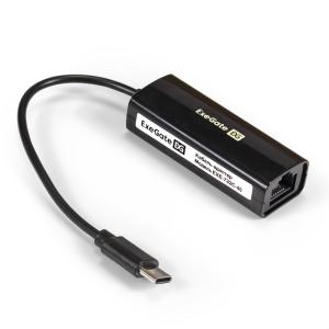 Кабель-адаптер ExeGate EXE-732C-45 (USB2.0 Type C --> 1xRJ45 UTP 10Mbps/100Mbps)