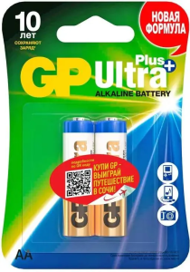 Батарейка GP 15AUP Ultra Plus Alkaline AA (2шт)