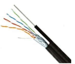 Кабель INTERLAN24 F/UTP 5E 4P CU PE M  24AWG 305м медь 0,48  внешний экранирован трос витой