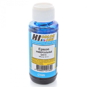 Чернила Hi-Black для МФУ и Принтеров Epson универсальные 0,1л Синие 
