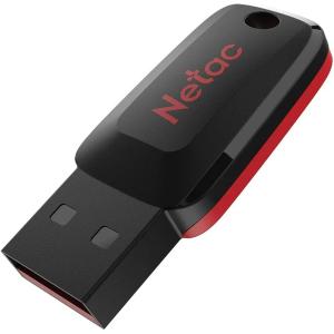 Память флеш 128Гб Netac U197 NT03U197N-128G-20BK USB2.0 черный/красный